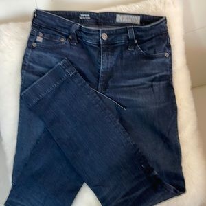 AG “The Mari” denim in size 28. High rise straight.